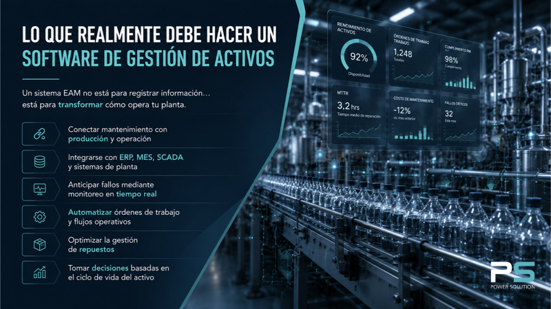 Cómo elegir un Software de Gestión de Activos Industriales